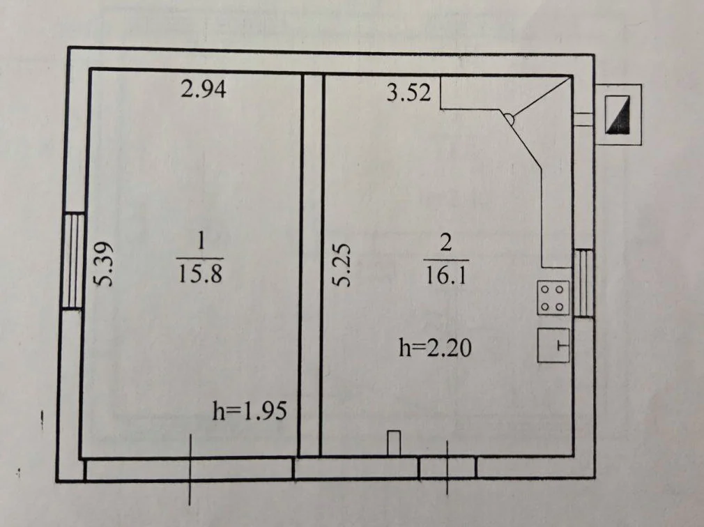 План цокольного поверху житлового доповерхового будинку