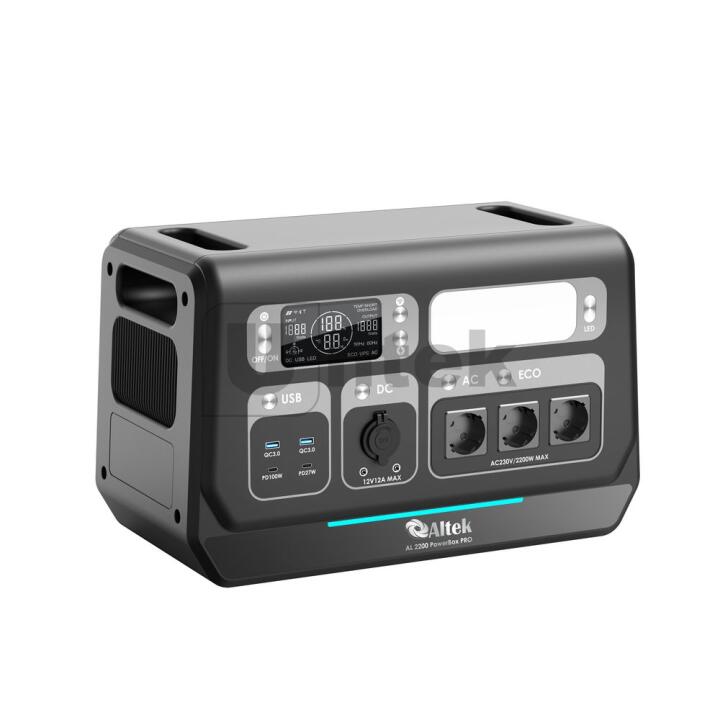 Портативна зарядна станція AL 2400 PowerBox PRO PLUS (2048 Вт·год) Altek 2116995 (фото 1)