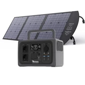 Комплект зарядна станція AL 600 PowerBox + панель розкладна 120W ALT-120, чорна Altek 2117052