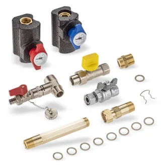 Комплект запірної арматури (крани з термометрами, газовий кран, кран для заповнення та зливу) Condens 5300i WM BOSCH 7738112832