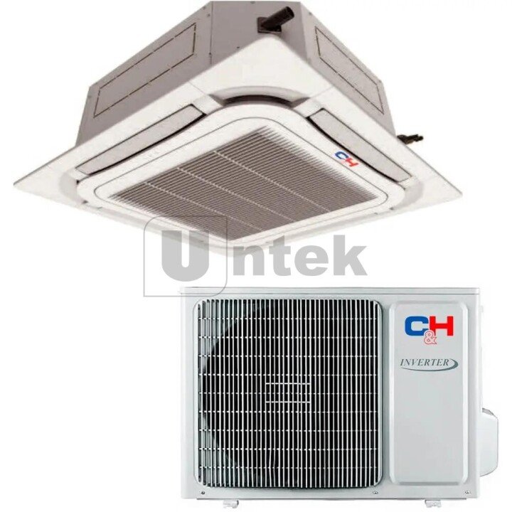 Напівпромисловий кондиціонер Касетний INVERTER R410 Cooper&Hunter CH-IC035NK/CH-IU035NK+TF05 (фото 1)