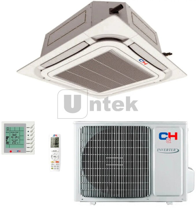 Кондиционер полупромышленный Кассетный R32 INVERTER EU Cooper&Hunter CH-IC48NKHS/CH-IU48NMHS+PHS-2 (фото 1)